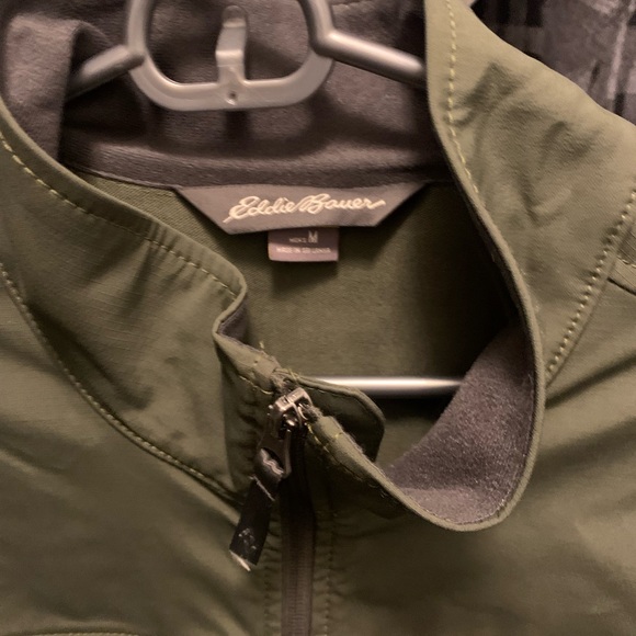 Olive Green Eddie Bauer Jacket - Picture 2 of 2